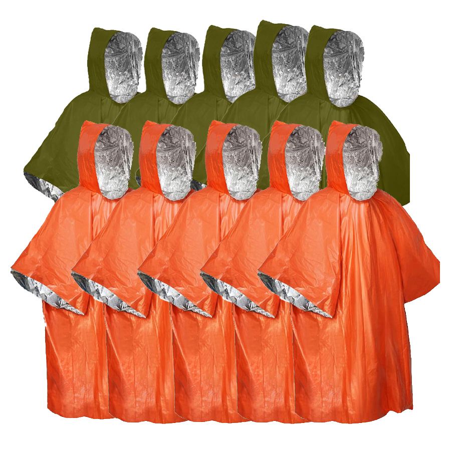 Paquete de 3/5 ponchos de emer - Emergency Poncho Rain reseña y precio