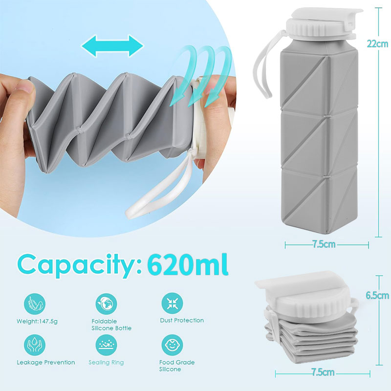 Botella de agua plegable de 62 - Water Bag Collapsible reseña y precio